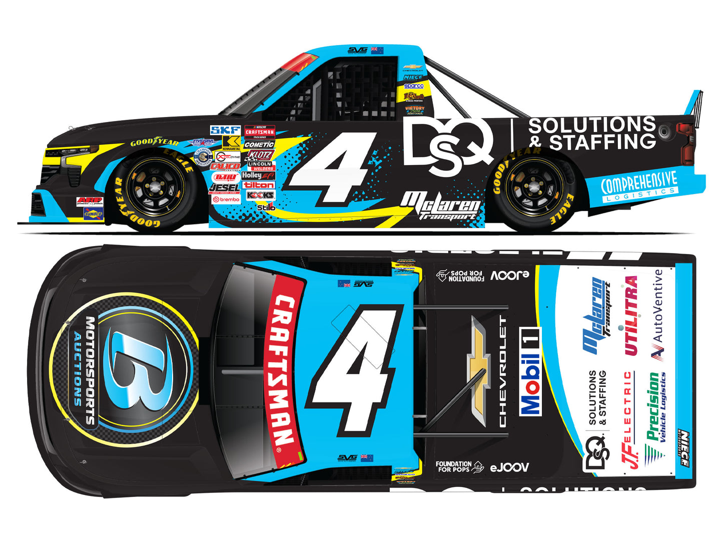 Shane van Gisbergen 2026 - #4 Circle B Motorsports Auctions - 1:24 ARC Diecast
