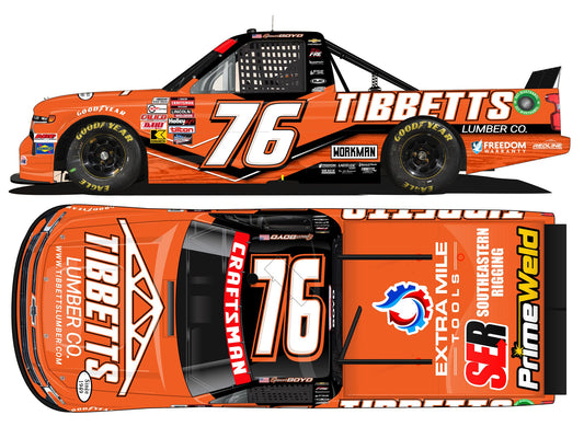 DNP - NASCAR Craftsman Truck Series 2024 - Spencer Boyd - #76 Tibbets Lumber