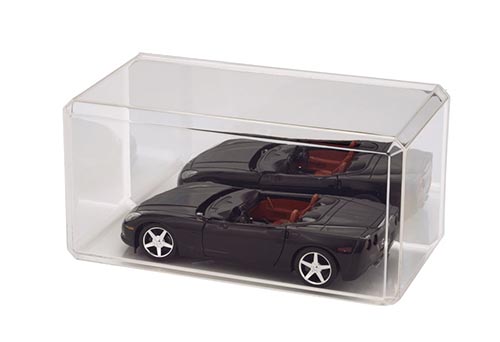 Pioneer Plastics 094CD - 1:24 Scale Diecast Display Case Mirrored Bottom