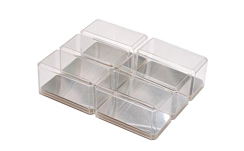 Pioneer Plastics 164CD-6PK - 1:64 Scale Display Case with Mirror (6-Pack)