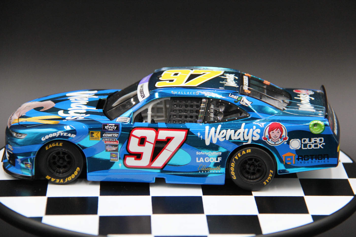 Shane Van Gisbergen 2024 - #97 Wendy's - 1:24 ARC Chrome Diecast