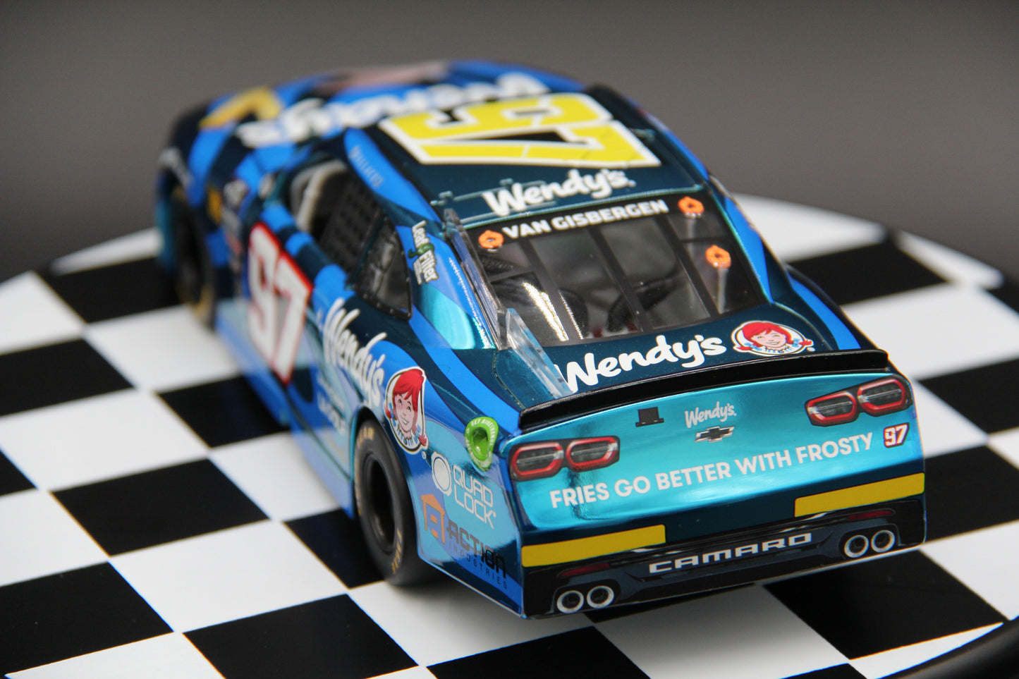 Shane Van Gisbergen 2024 - #97 Wendy's - 1:24 ARC Chrome Diecast