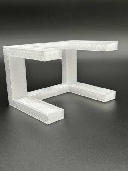 ADHDame #002C - 1/24 Scale - 2-Tier Diecast Stand (Clear)