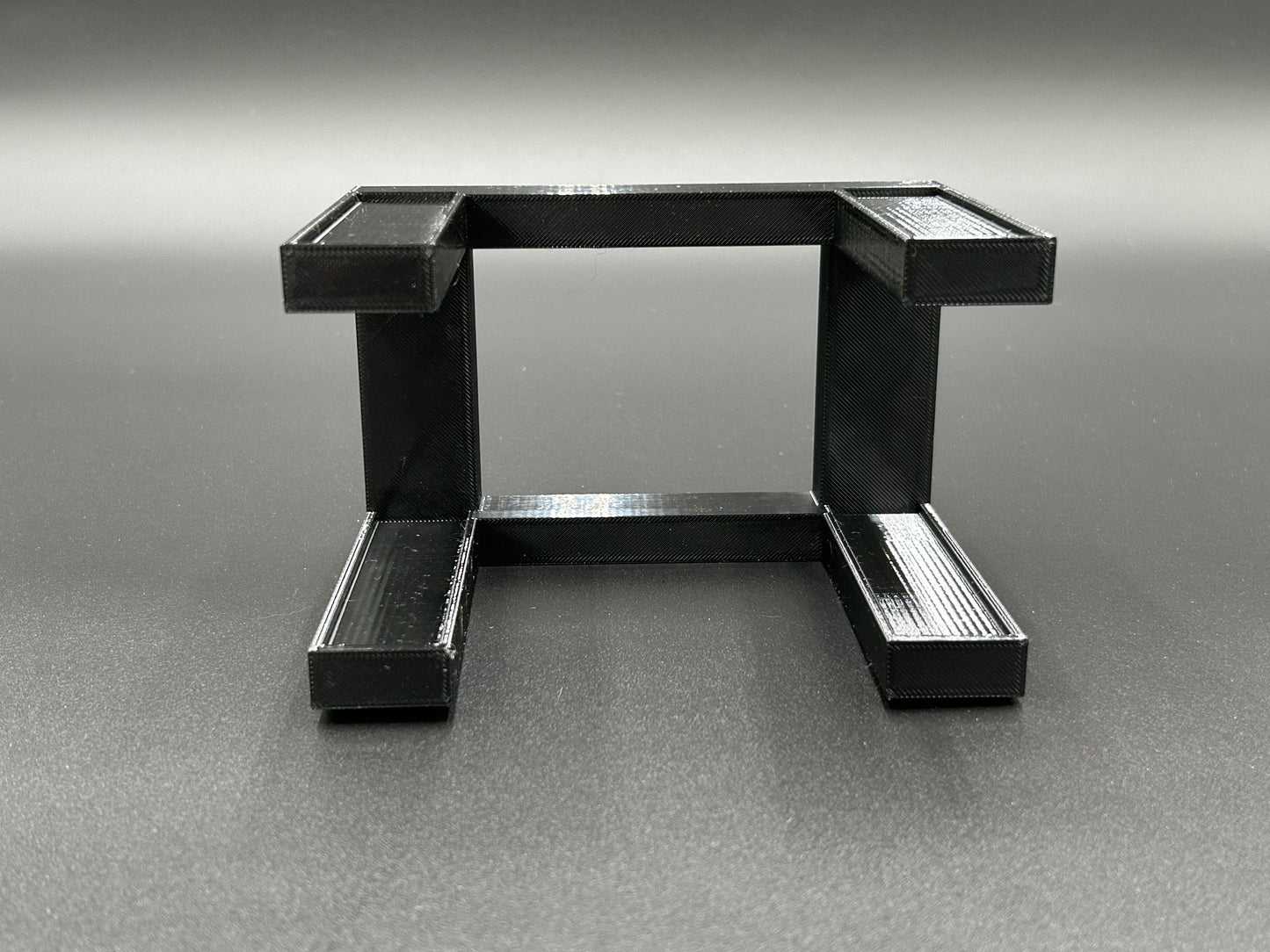 ADHDame #002 - 1/24 Scale - 2-Tier Diecast Stand (Black)