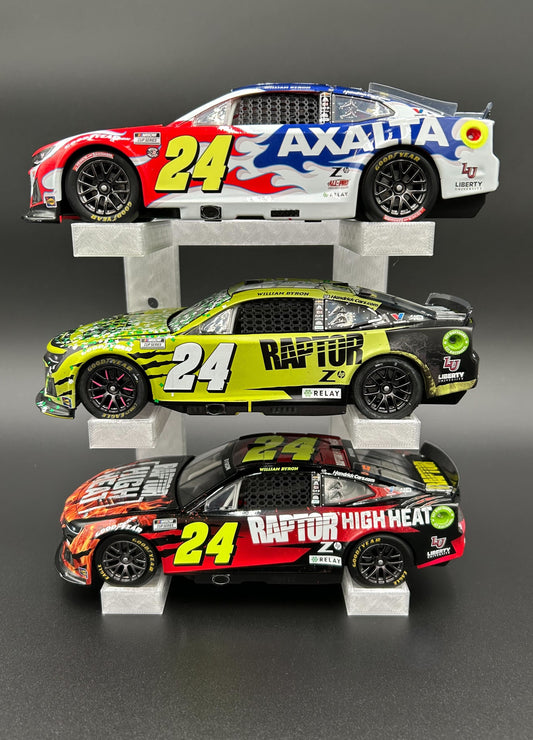 ADHDame #003C - 1/24 Scale - 3-Tier Diecast Stand (Clear)