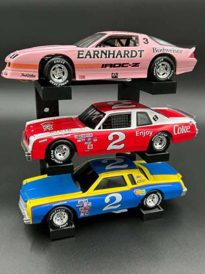 ADHDame #003 - 1/24 Scale - 3-Tier Diecast Stands (Black)