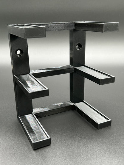 ADHDame #003 - 1/24 Scale - 3-Tier Diecast Stands (Black)
