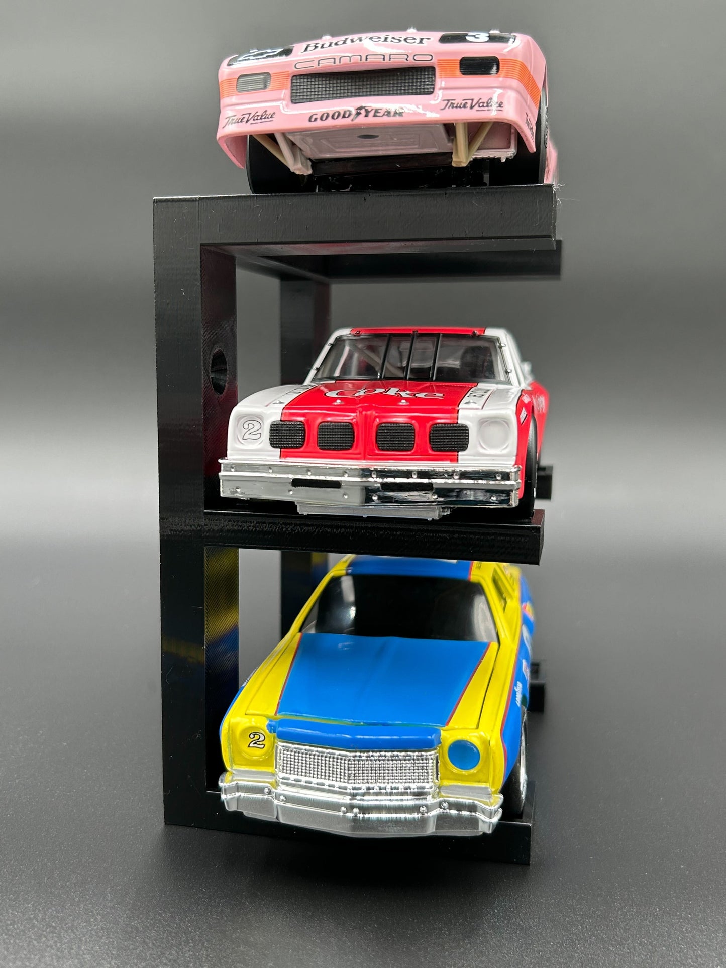 ADHDame #003 - 1/24 Scale - 3-Tier Diecast Stands (Black)