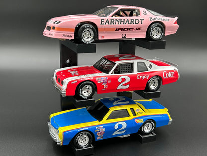 ADHDame #003 - 1/24 Scale - 3-Tier Diecast Stands (Black)