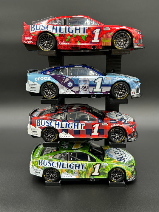 ADHDame #004 - 1/24 Scale - 4-Tier Diecast Stand (Black)