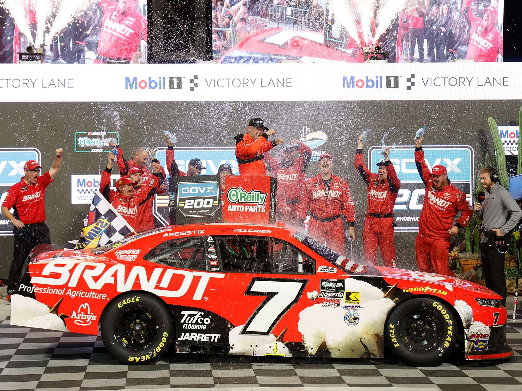 Justin Allgaier 2026 - #7 BRANDT (Phoenix Raced Win) - 1:24 ARC Autogr ...