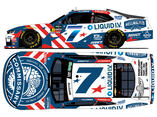 Justin Allgaier 2026 - #7 Hellmann’s / Liquid I.V. DeCA  - 1:24 ARC Chrome Diecast