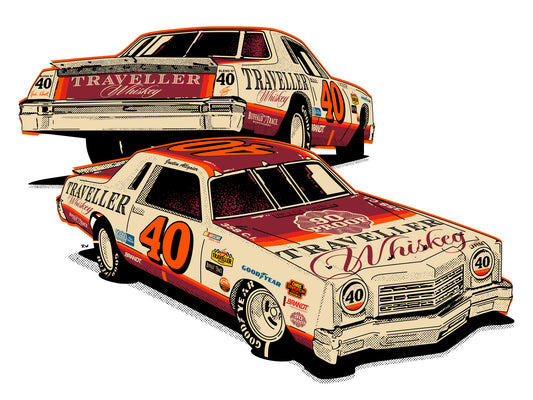 Justin Allgaier 1978 - #40 Traveller Whiskey - 1:24 ARC Diecast