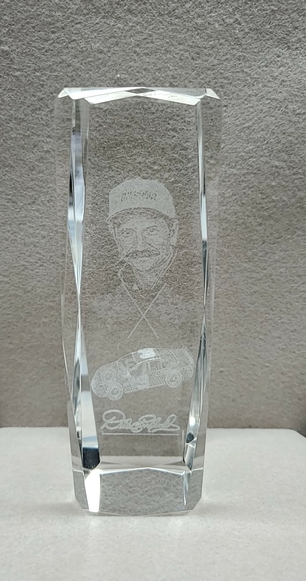Dale Earnhardt Glass Art