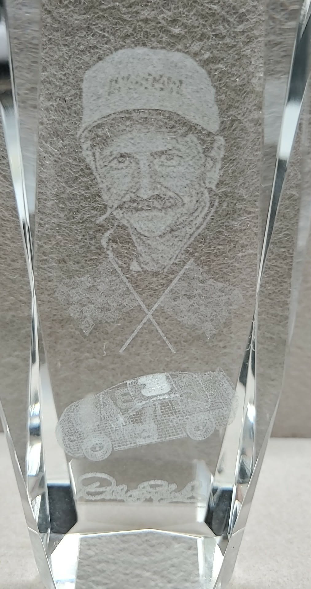 Dale Earnhardt Glass Art