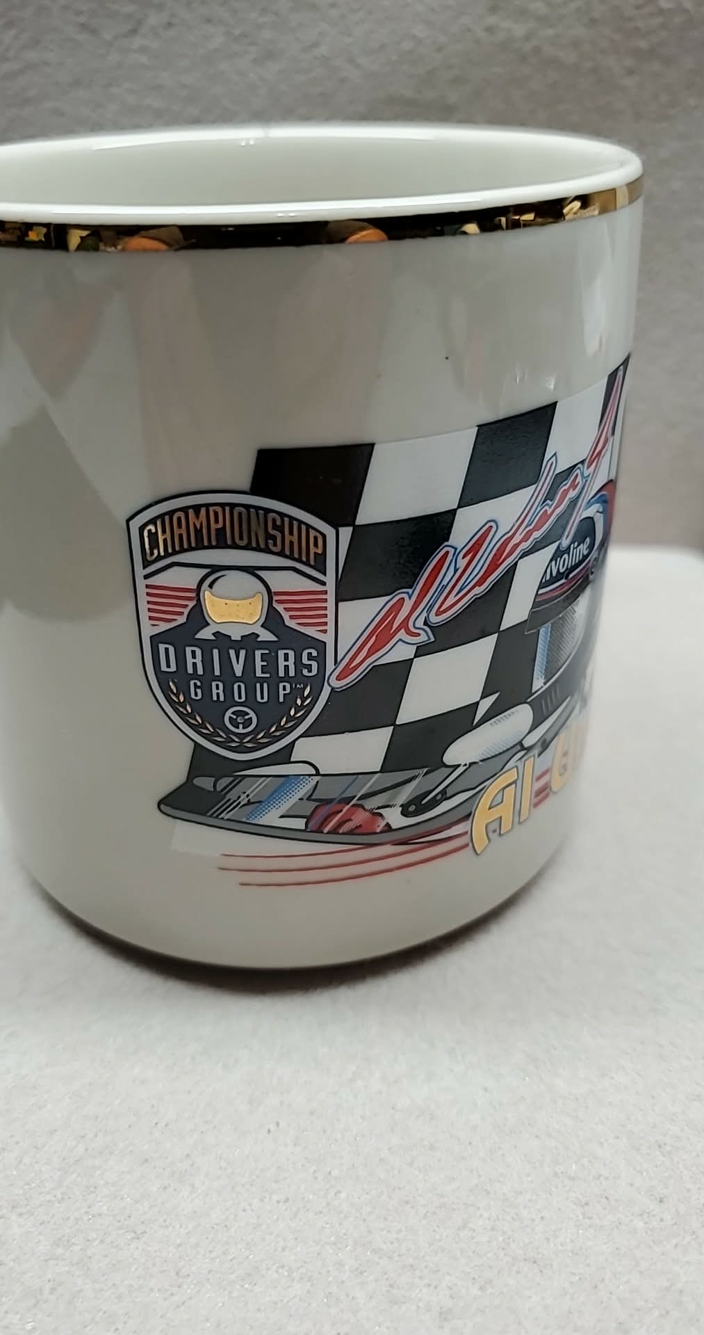 Drivers Group Championship Al Unser Jr Coffee Mug & Shot Glass