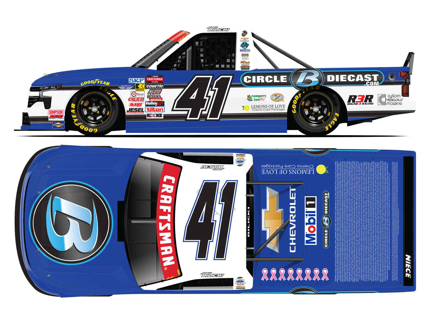 Josh Bilicki 2025 - #41 Circle B Diecast - 1:64 ARC Diecast