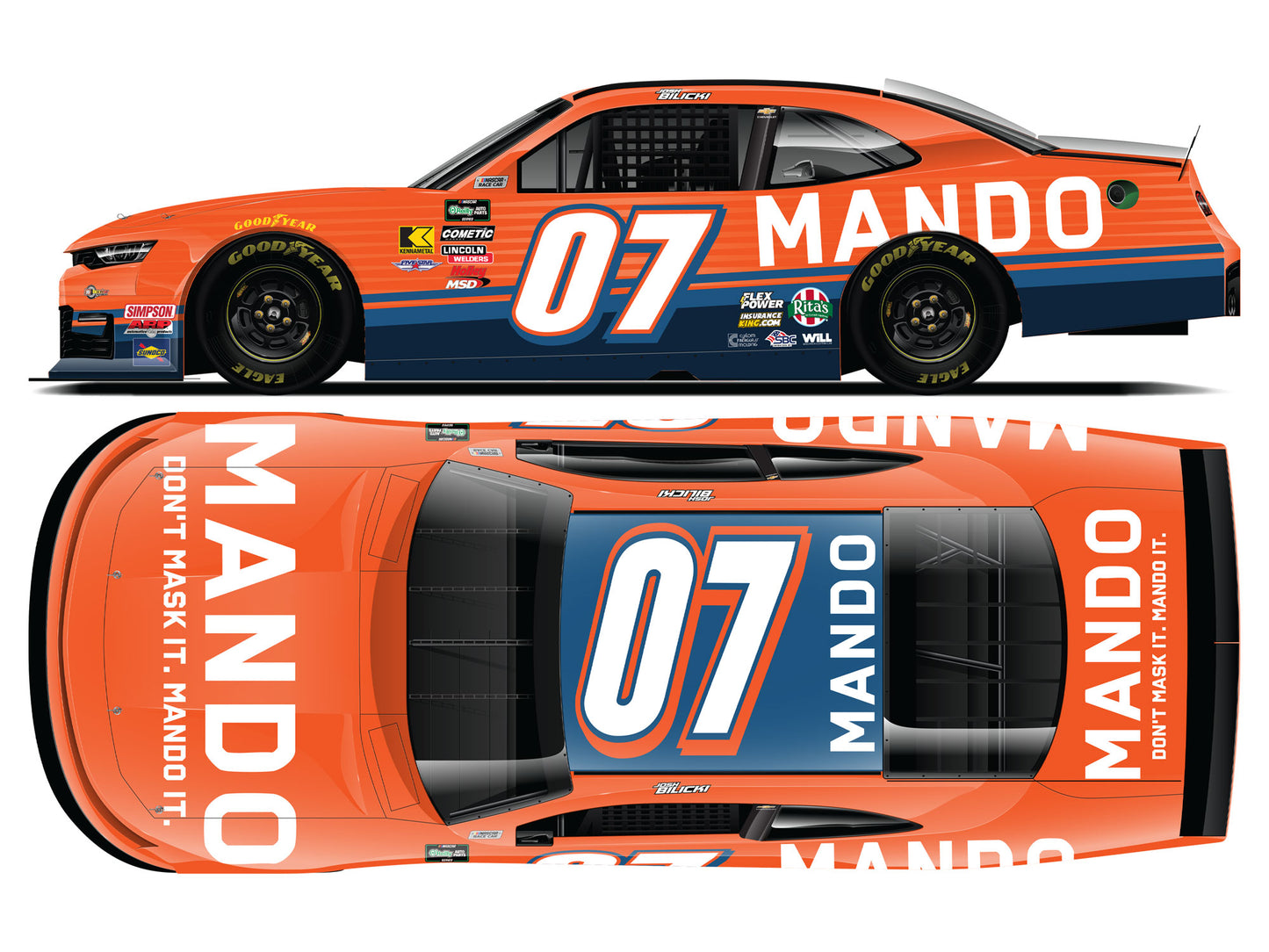 Josh Bilicki 2026 - #7 Mando - 1:24 ARC Diecast