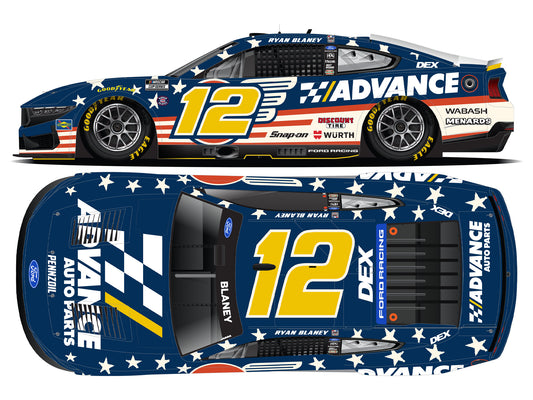 Ryan Blaney 2026 - #12 Advance Auto Parts Patriotic - 1:64 ARC Diecast