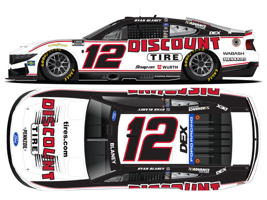 Ryan Blaney 2026 - #12 Discount Tire - 1:24 ELITE Diecast
