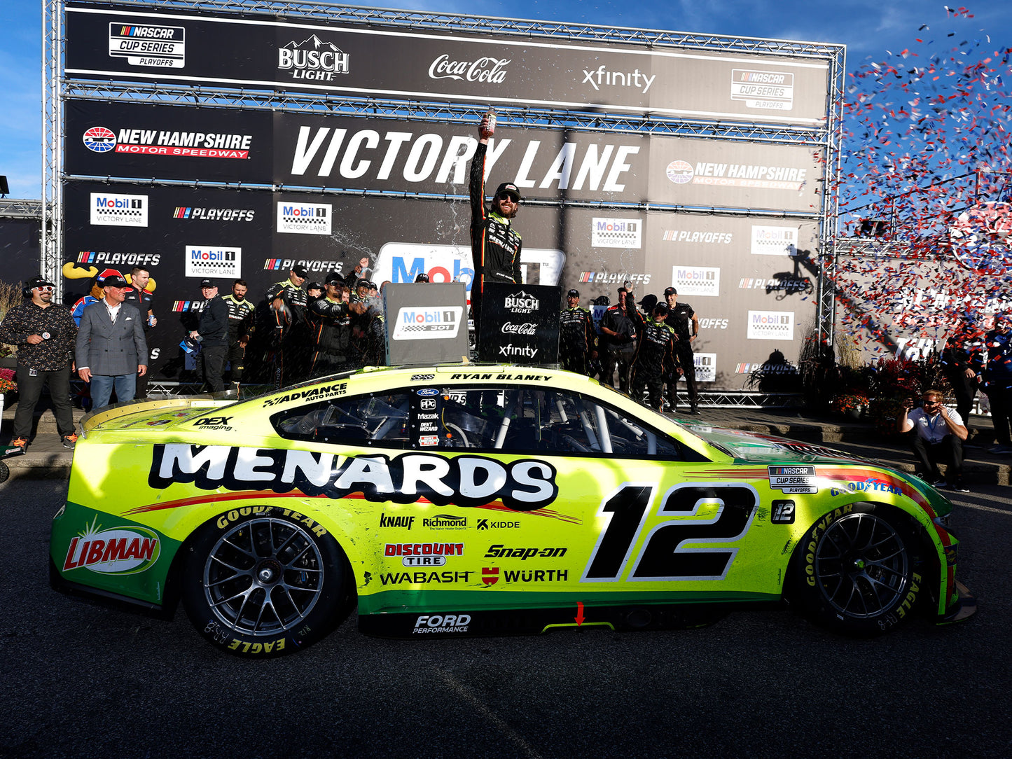 Ryan Blaney 2025 - #12 Menards / Libman (New Hampshire Raced Win) - 1:24 ELITE Diecast