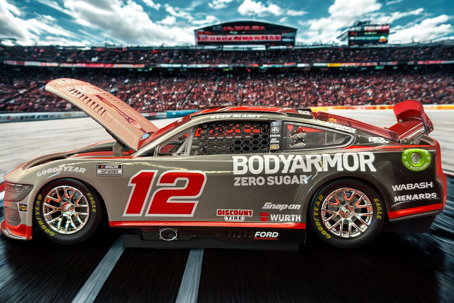 Ryan Blaney 2025 - #12 BODYARMOR Zero Sugar - 1:24 ELITE Diecast - LRO#07