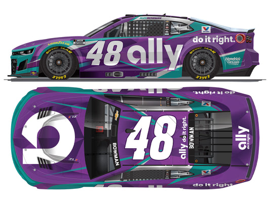 Alex Bowman 2026 - #48 Ally - 1:24 ARC Chrome Diecast