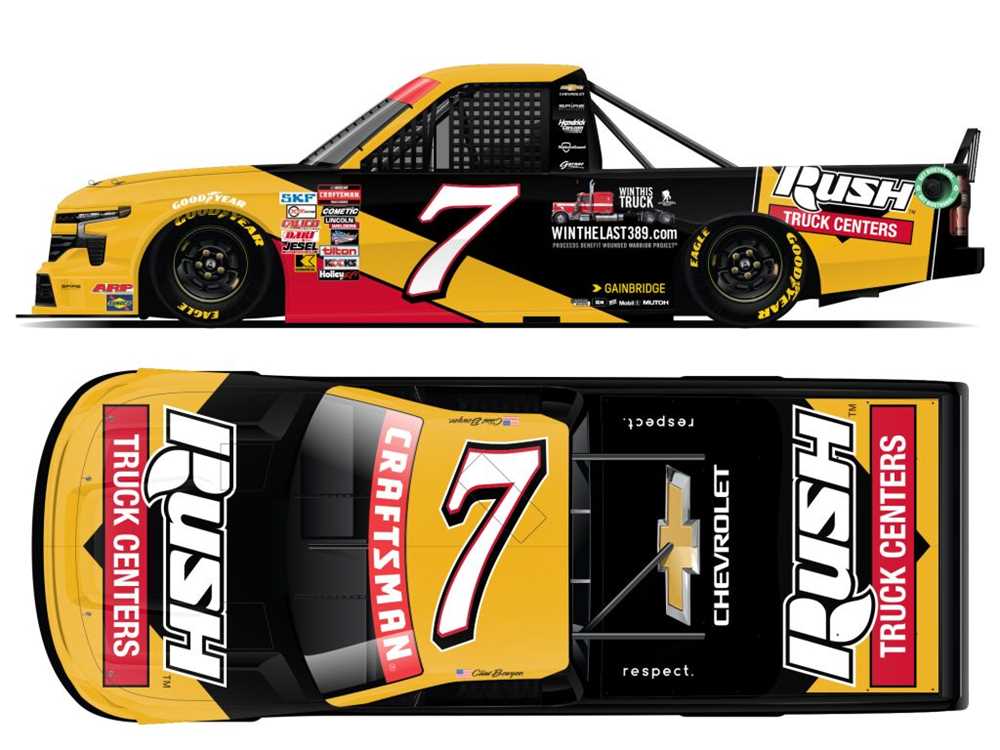 Clint Bowyer 2024 - #7 Rush Truck Centers - 1:24 ARC Diecast