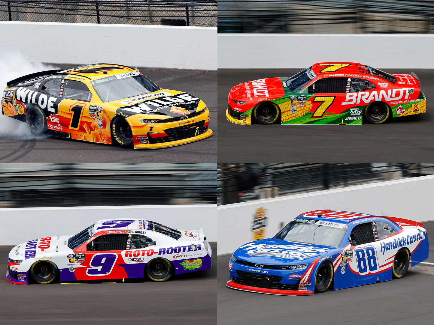 Various Drivers 2026 - JRM Brickyard Sweep 4-Pack (Indianapolis Raced Win) - 1:64 ARC Diecast