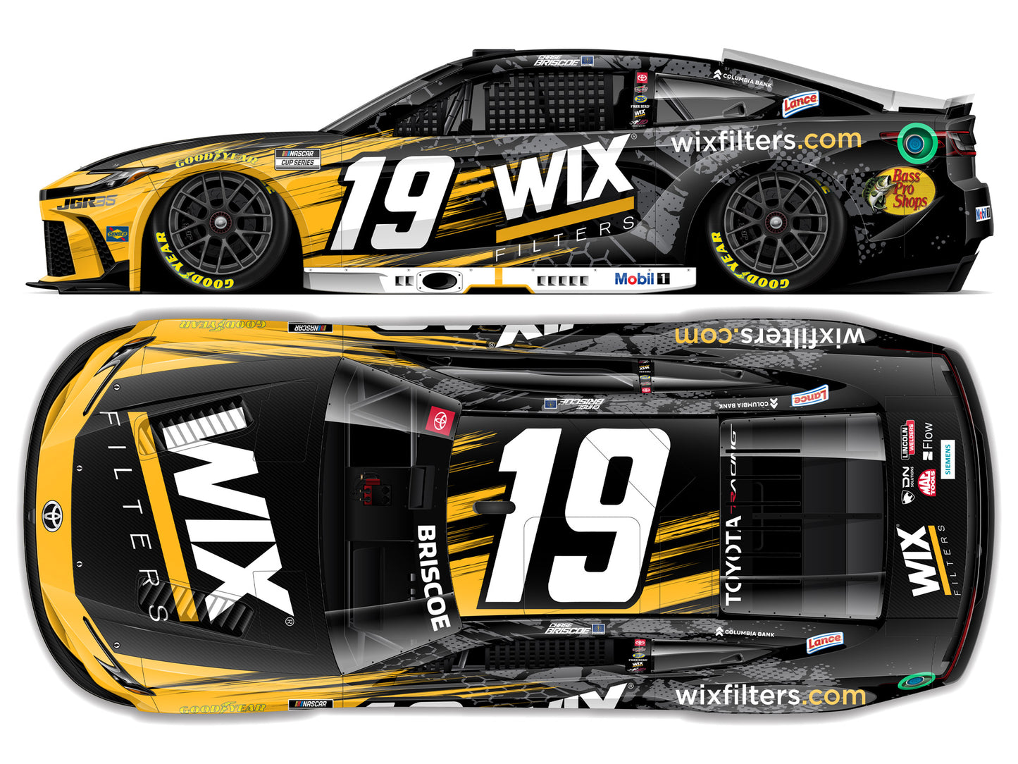 Chase Briscoe 2026 - #No. 19 WIX Filters - 1:24 ARC Diecast