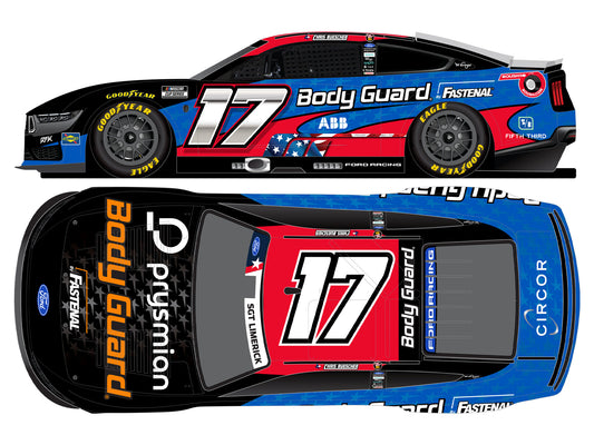 Chris Buescher 2026 - #17 Body Guard Salutes - 1:24 ELITE Diecast