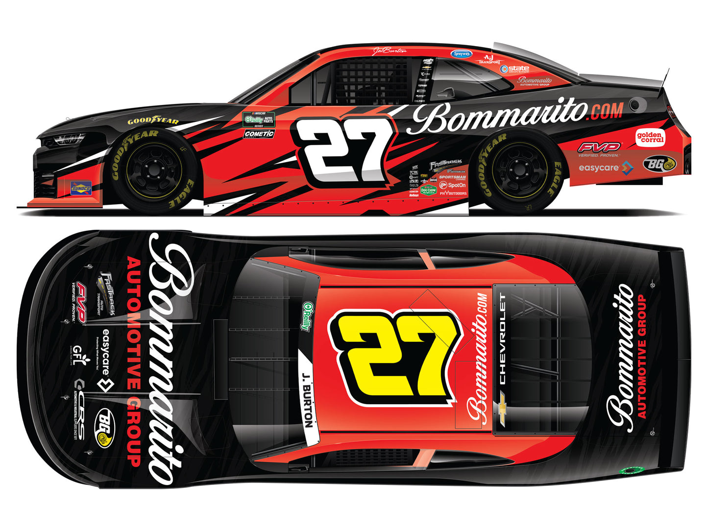 Jeb Burton 2026 - #27 Bommarito Automotive Group - 1:64 ARC Diecast