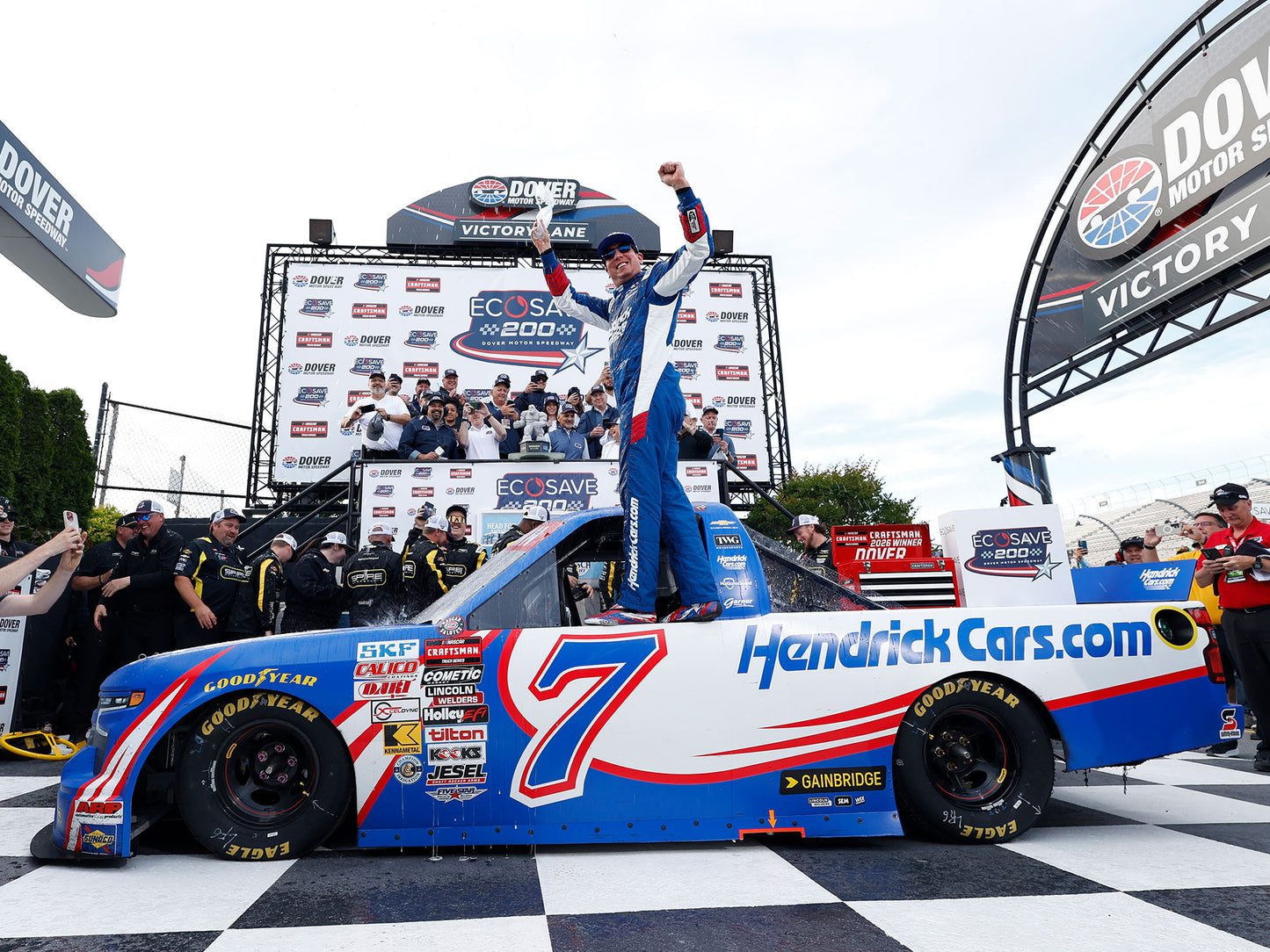 Kyle Busch 2026 - #7 HendrickCars (Dover Raced Win) - 1:24 ARC Diecast