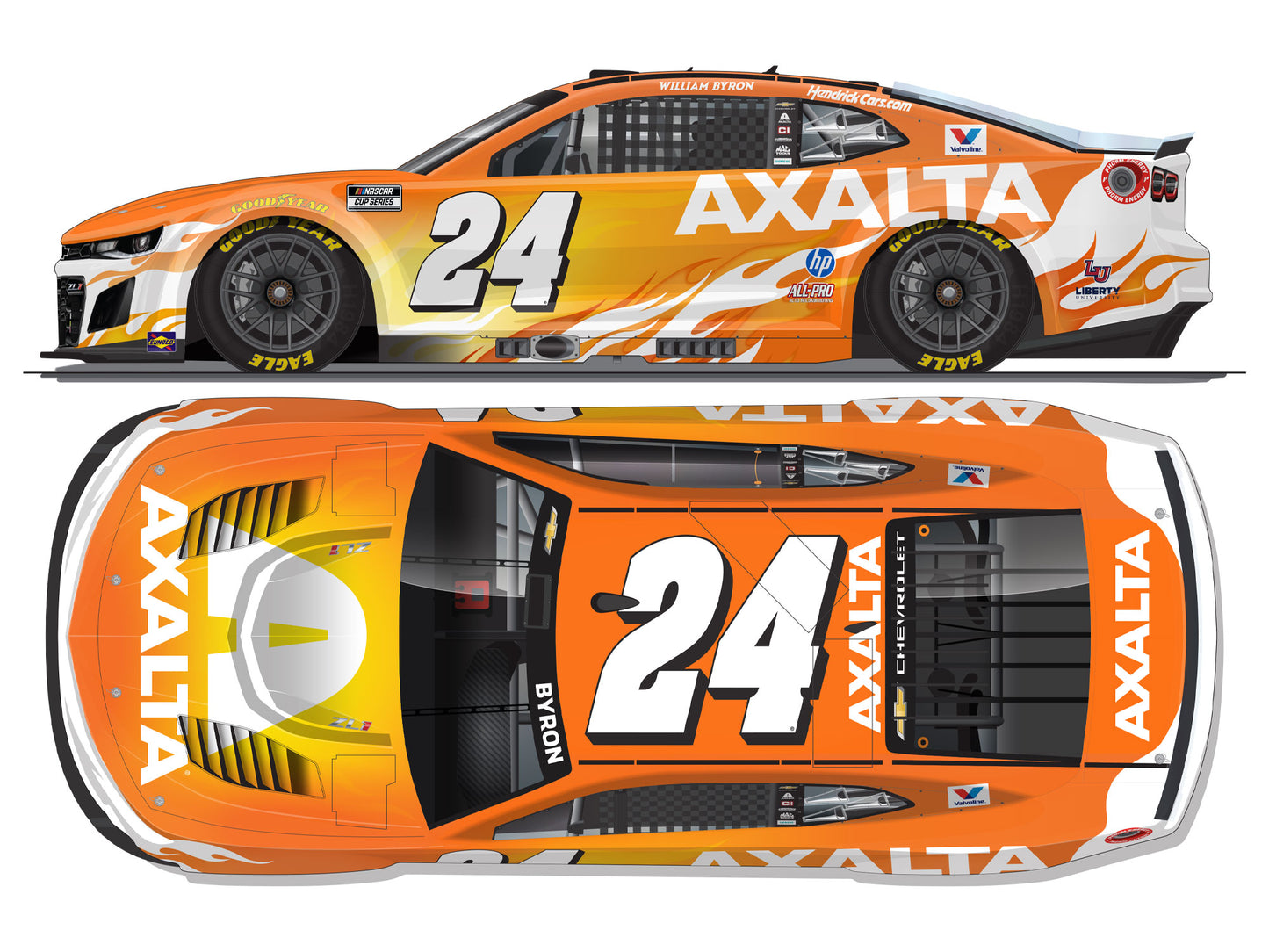 William Byron 2026 - #24 Axalta Color of the Year - 1:64 ARC Diecast