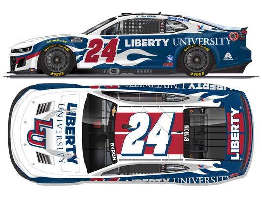 William Byron 2026 - #24 Liberty University - 1:24 ARC Chrome Diecast