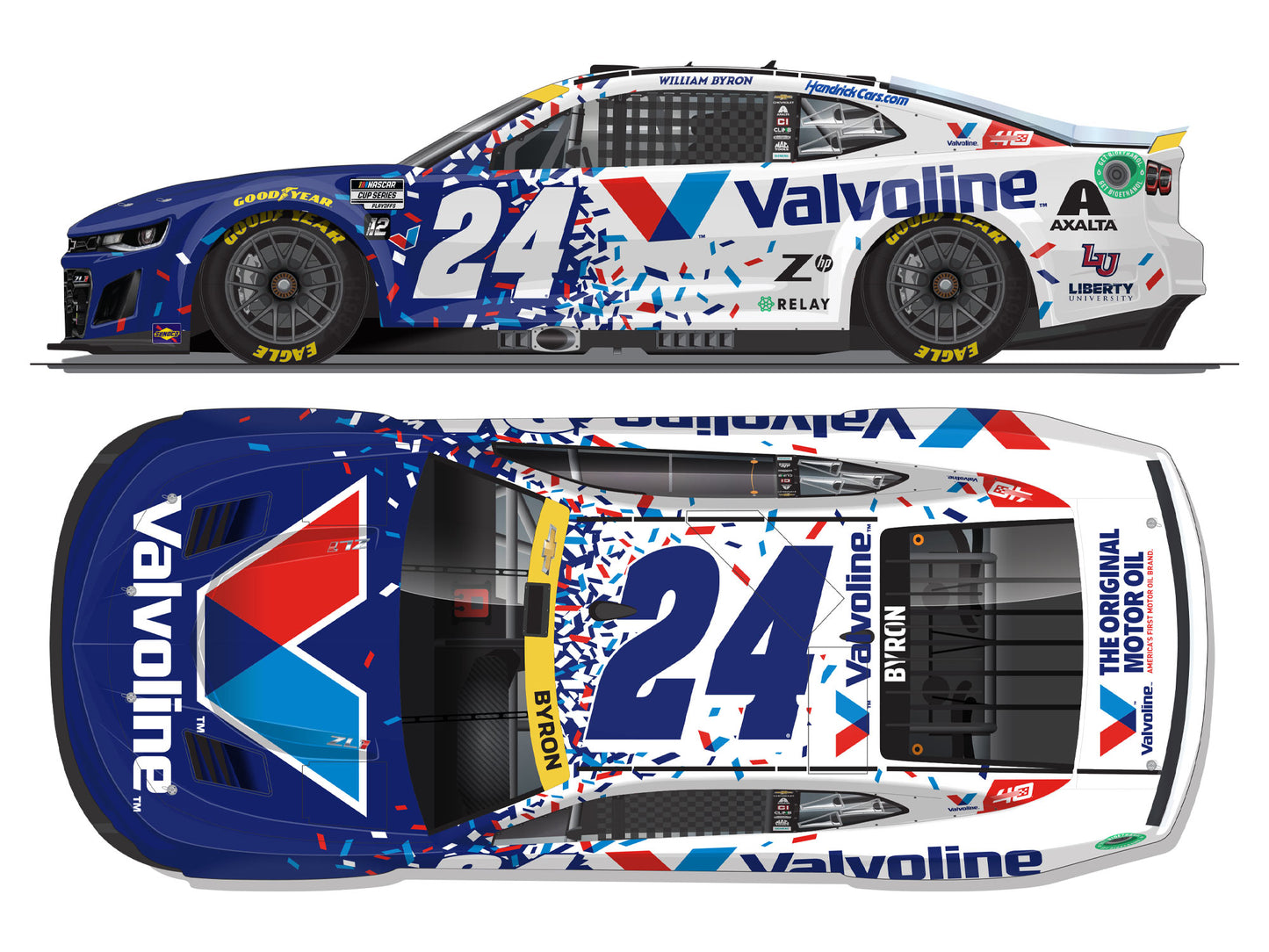 William Byron 2024 - #24 Valvoline Roval - 1:24 ELITE Diecast