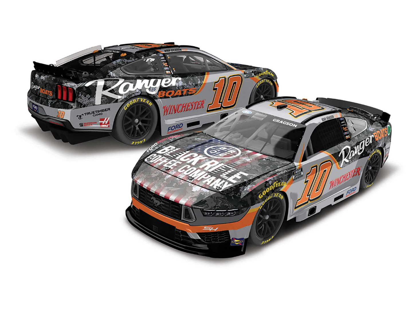 Noah Gragson 2024 - #10 Black Rifle Coffee Company / Ranger Boats - 1:24 ARC Diecast