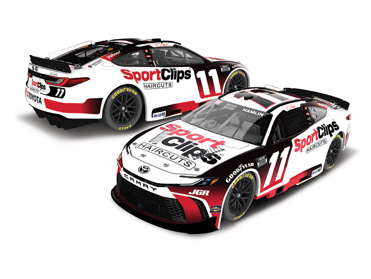 Denny Hamlin 2025 - #11 Sport Clips - 1:24 ARC Chrome Diecast