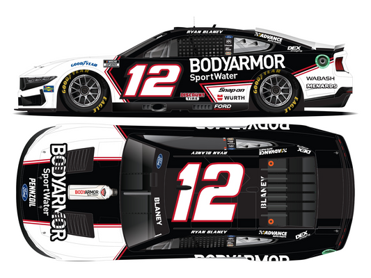 Ryan Blaney 2024 - #12 Bodyarmor Sportwater - 1:24 ARC Chrome Diecast