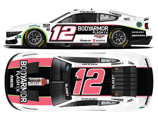 Ryan Blaney 2024 - #2 BodyArmor Flash I.V. - 1:24 ARC Chrome Diecast