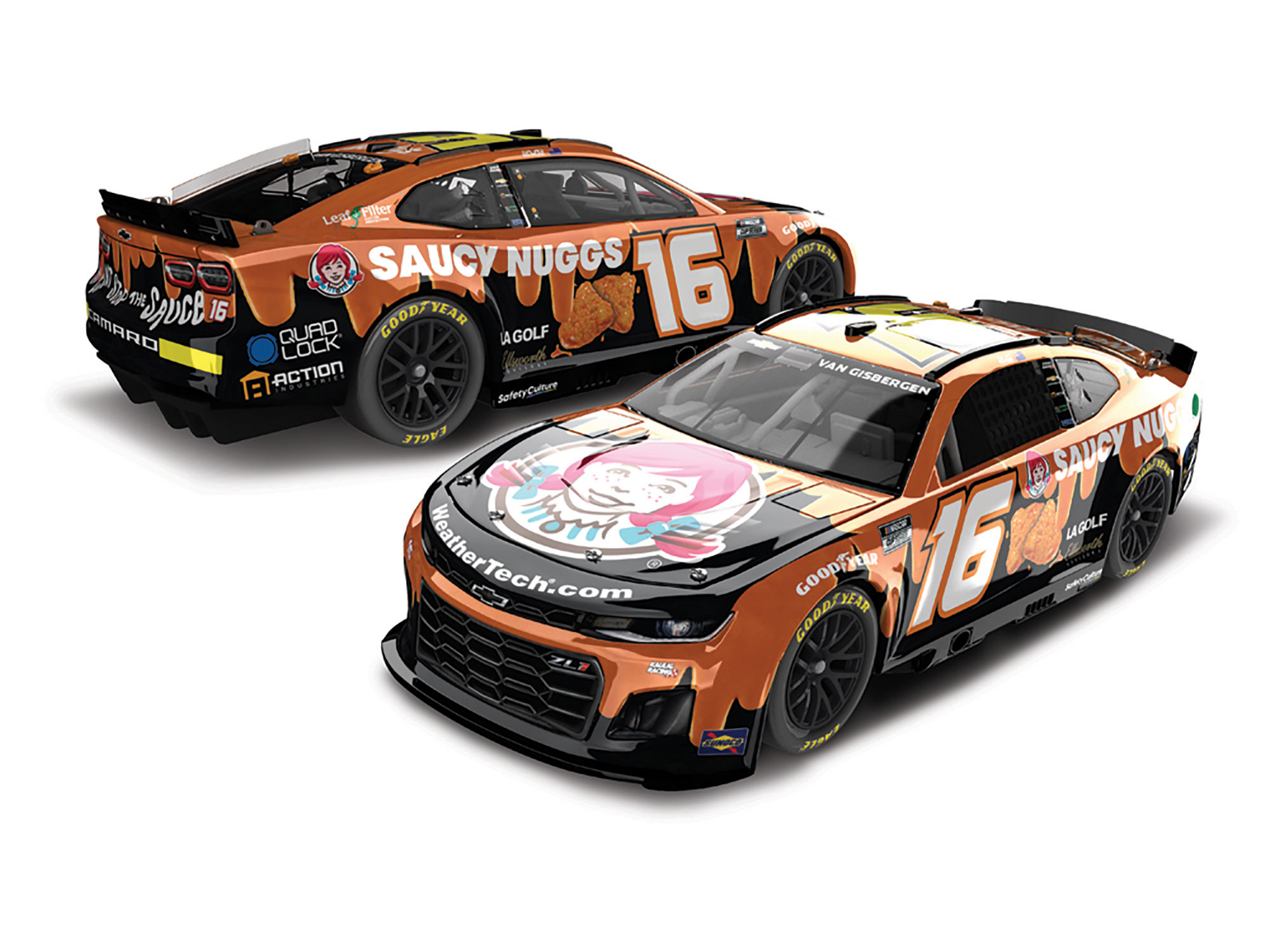 Shane Van Gisbergen 2024 - #16 Wendy's Saucy Nuggs - 1:24 ARC