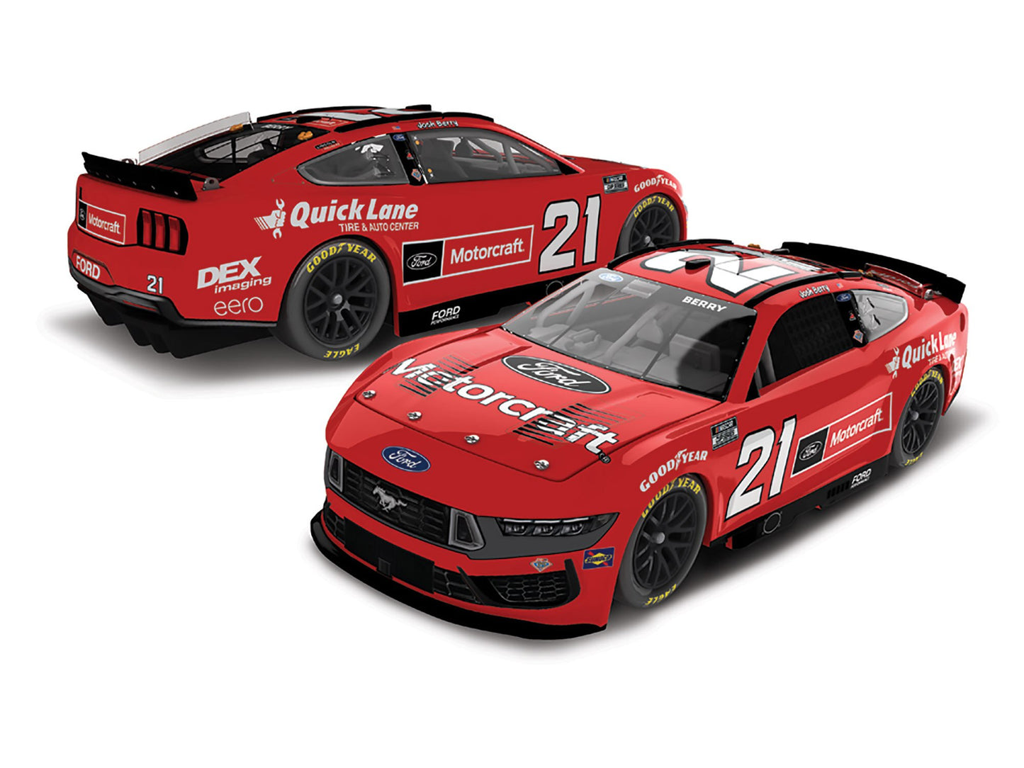 Josh Berry 2025 - #21 Motorcraft “Backseater” - 1:24 ELITE Diecast