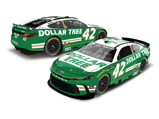 John Hunter Nemechek 2026 - #42 Dollar Tree - 1:24 ARC Chrome Diecast