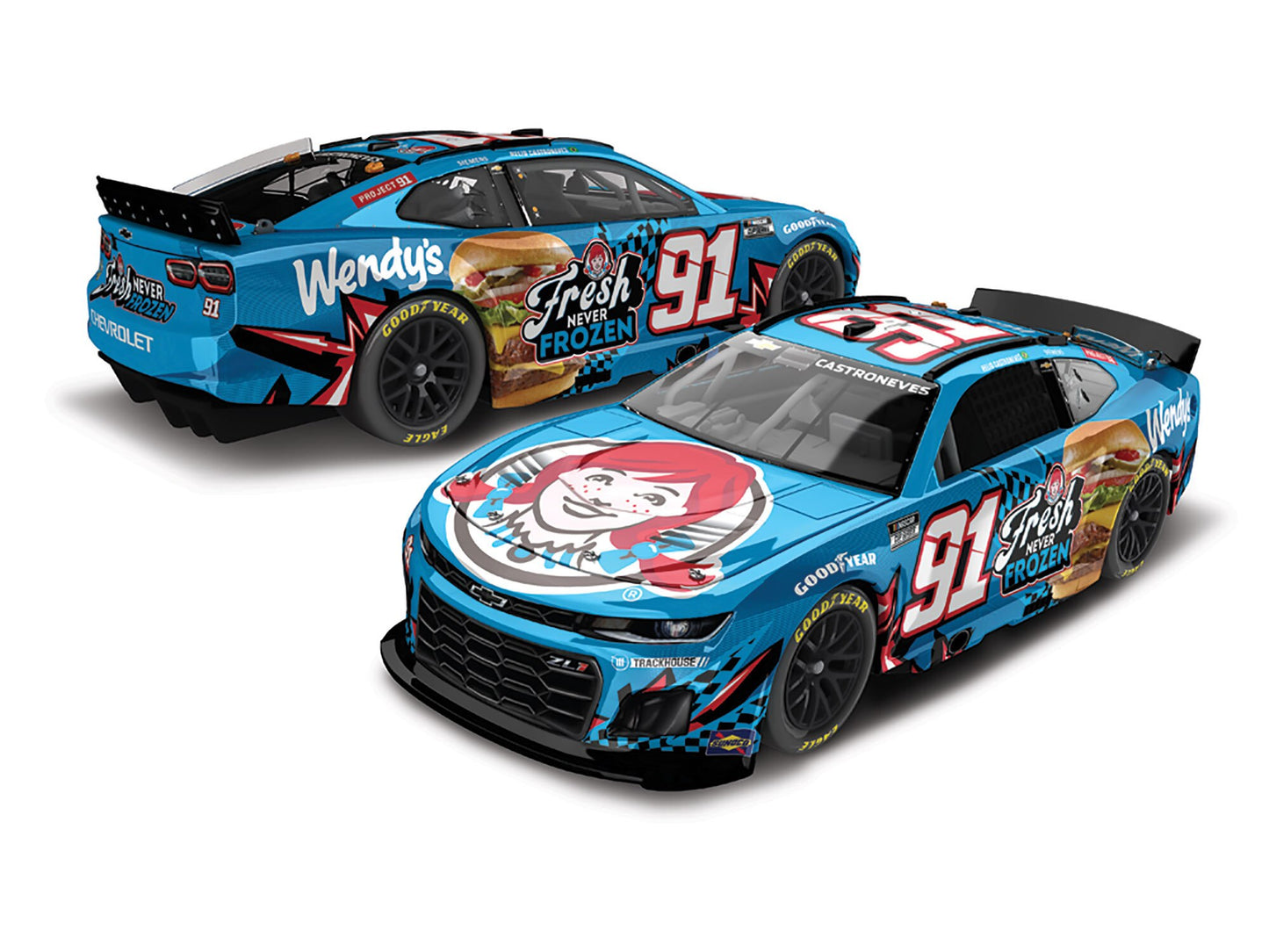 Helio Castroneves 2025 - #91 Wendy’s - 1:24 ARC Diecast