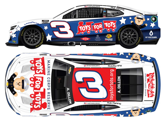 Austin Dillon 2024 - #3 Toys For Tots - 1:24 ARC Diecast