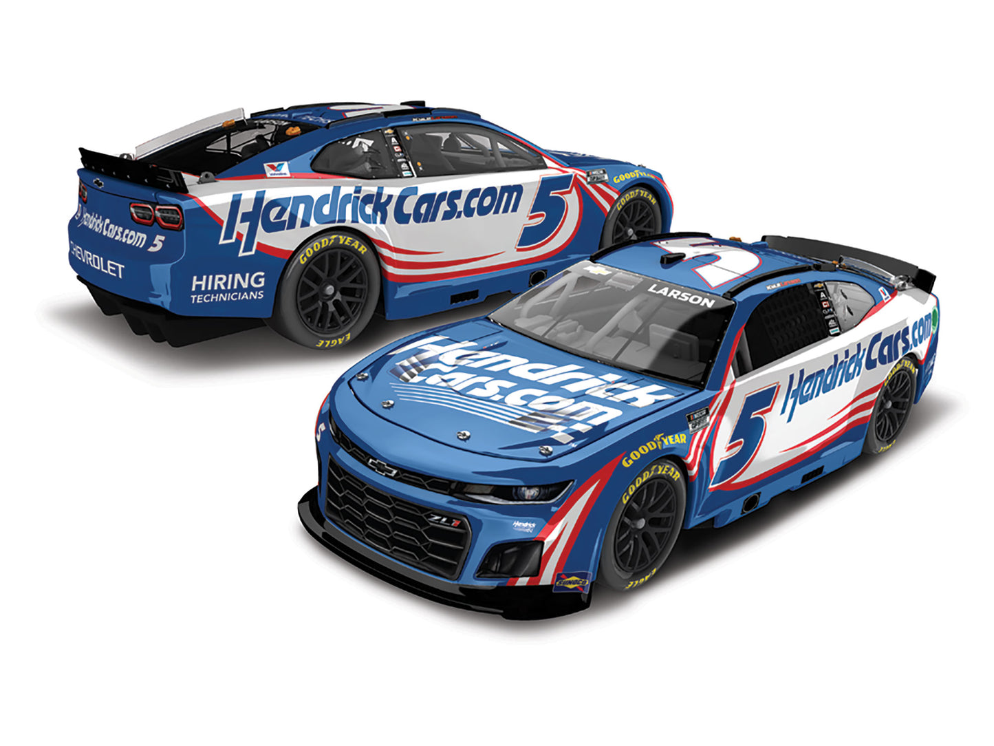 Kyle Larson 2025 - #5 HendrickCars.com - 1:24 ELITE Diecast