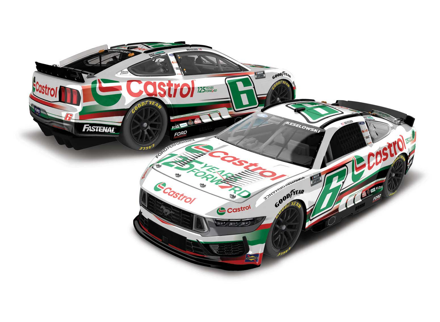 Brad Keselowski 2024 - #6 Castrol 125 Years Forward - 1:24 ELITE Diecast