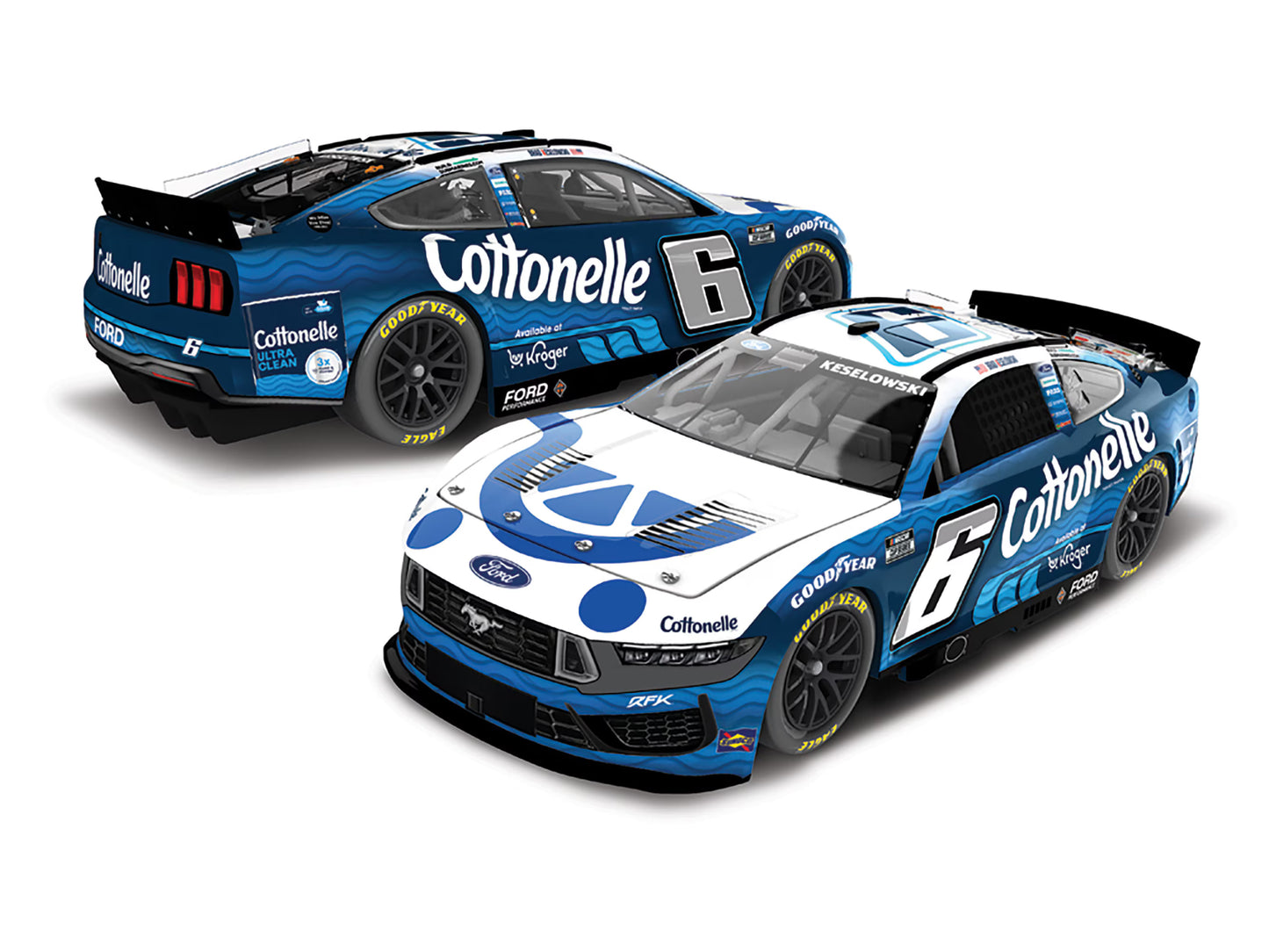 Brad Keselowski 2025 - #6 Kroger / Cottonelle - 1:24 ELITE Diecast