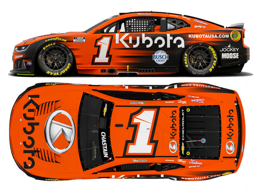 Ross Chastain 2026 - #1 Kubota - 1:24 ARC Autographed Diecast