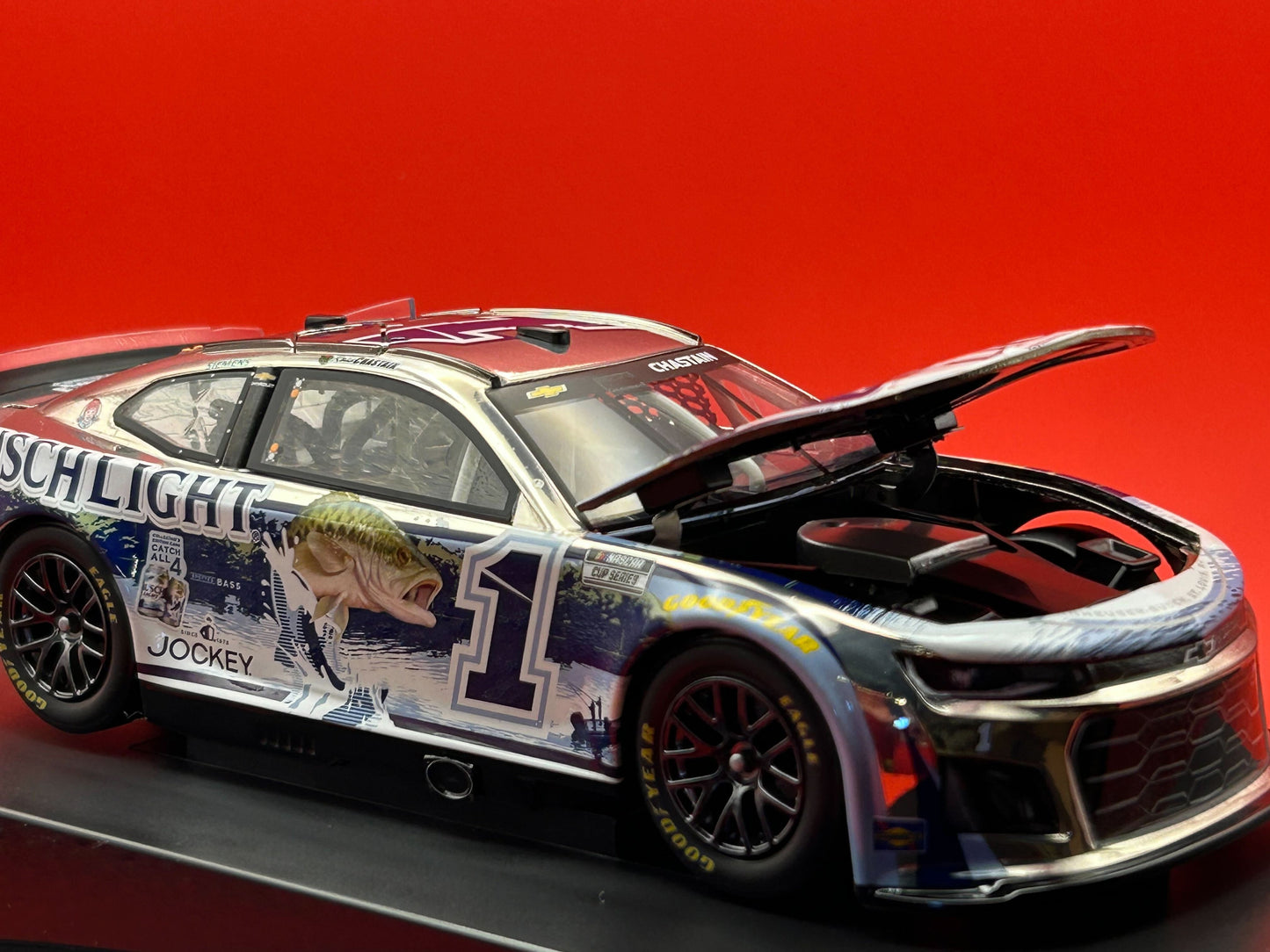 Ross Chastain 2024 - #1 Busch Light Fishing - 1:24 ARC Chrome Diecast